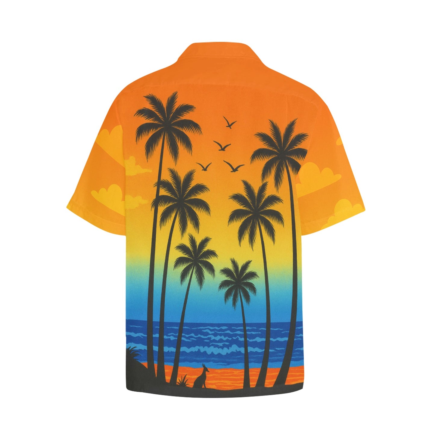 Men's Hawaiian Shirt With Chest Pocket