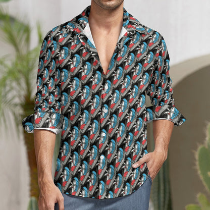 Casual One Pocket Long Sleeve Shirt