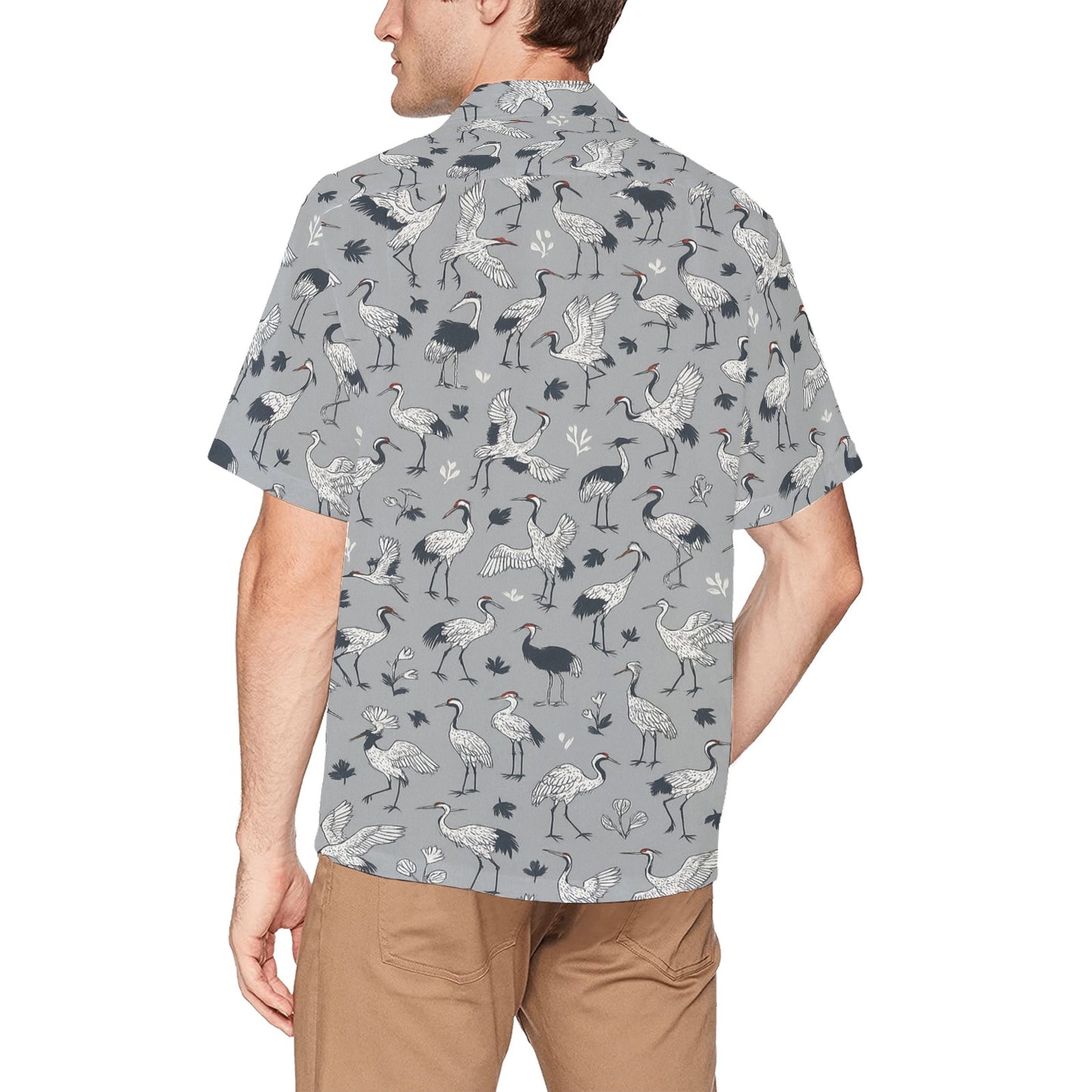 Men's Hawaiian Shirt With Chest Pocket