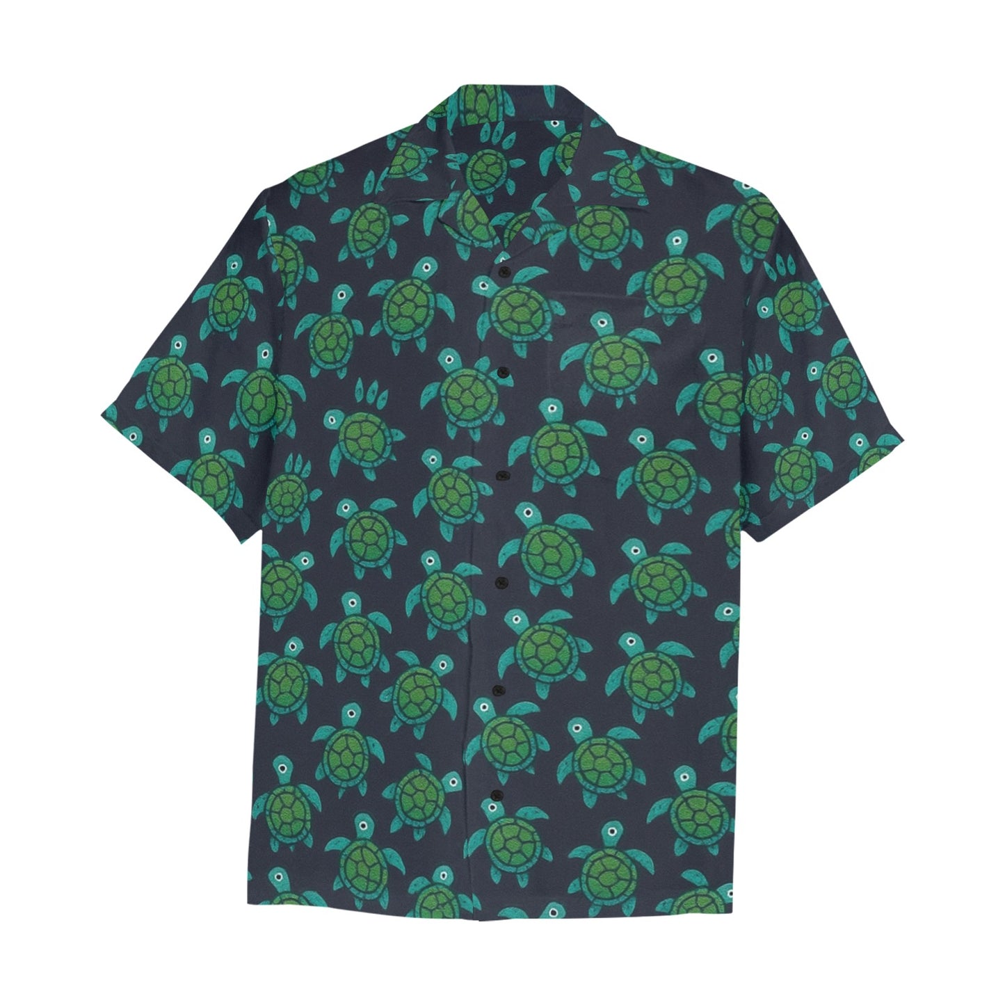 Men's Hawaiian Shirt With Chest Pocket