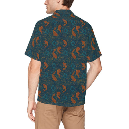 Men's Hawaiian Shirt With Chest Pocket