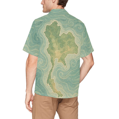 Men's Hawaiian Shirt With Chest Pocket