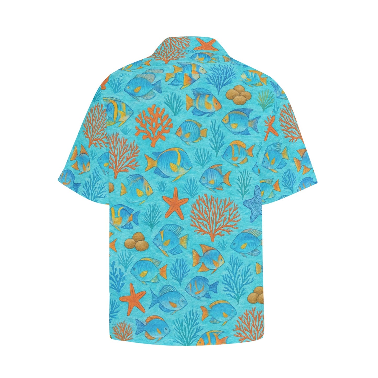 Men's Hawaiian Shirt With Chest Pocket