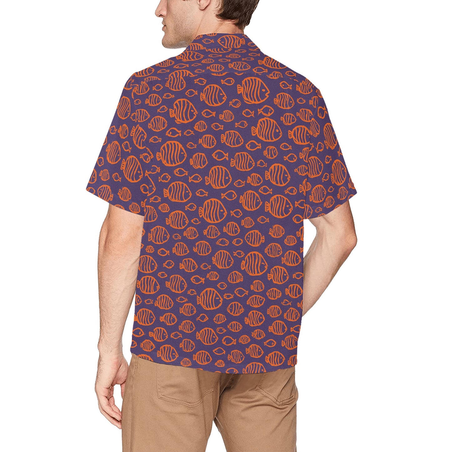 Men's Hawaiian Shirt With Chest Pocket