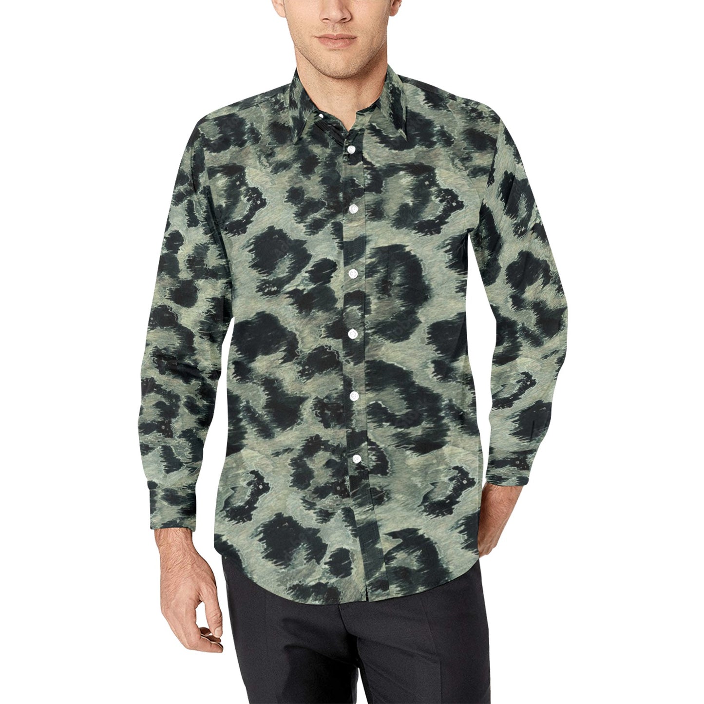 Men's All Over Print Long Sleeve Shirt