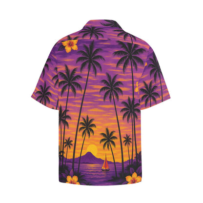 Men's Hawaiian Shirt With Chest Pocket