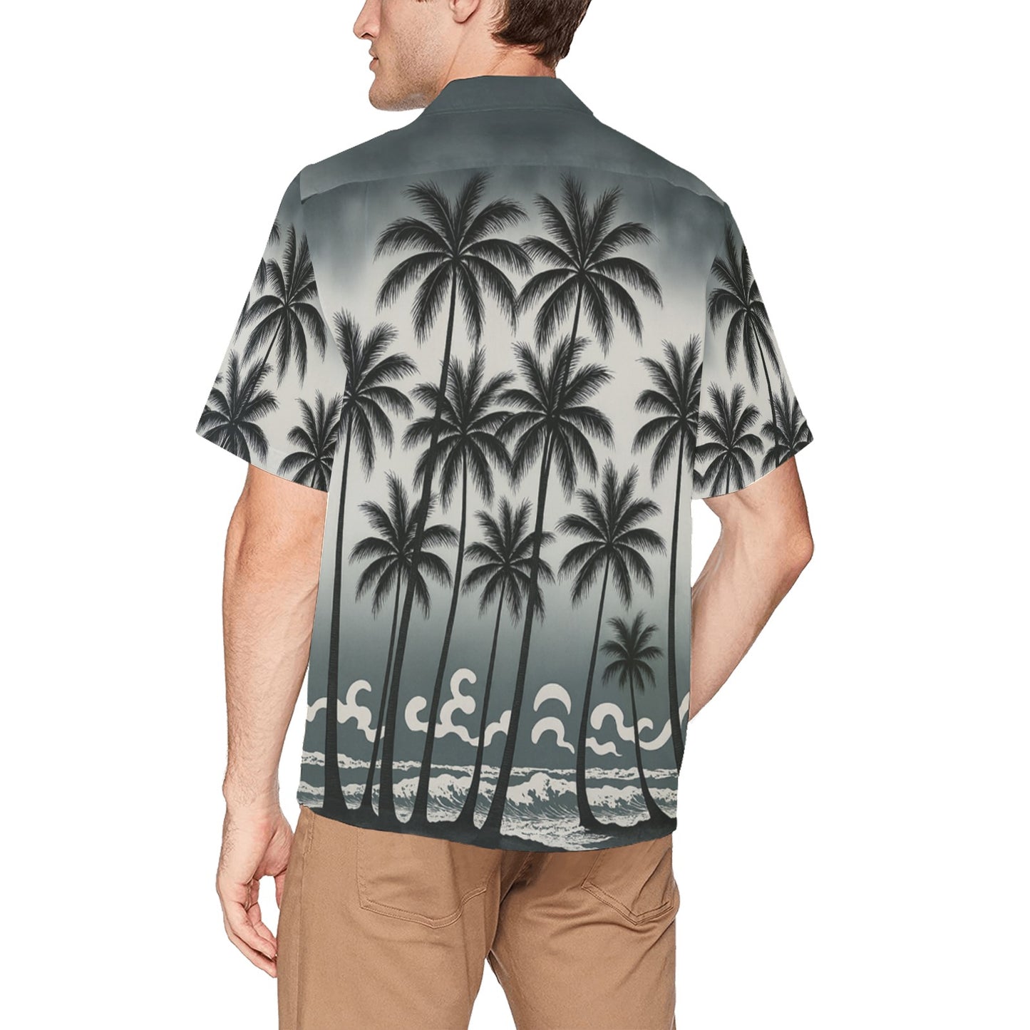 Men's Hawaiian Shirt With Chest Pocket