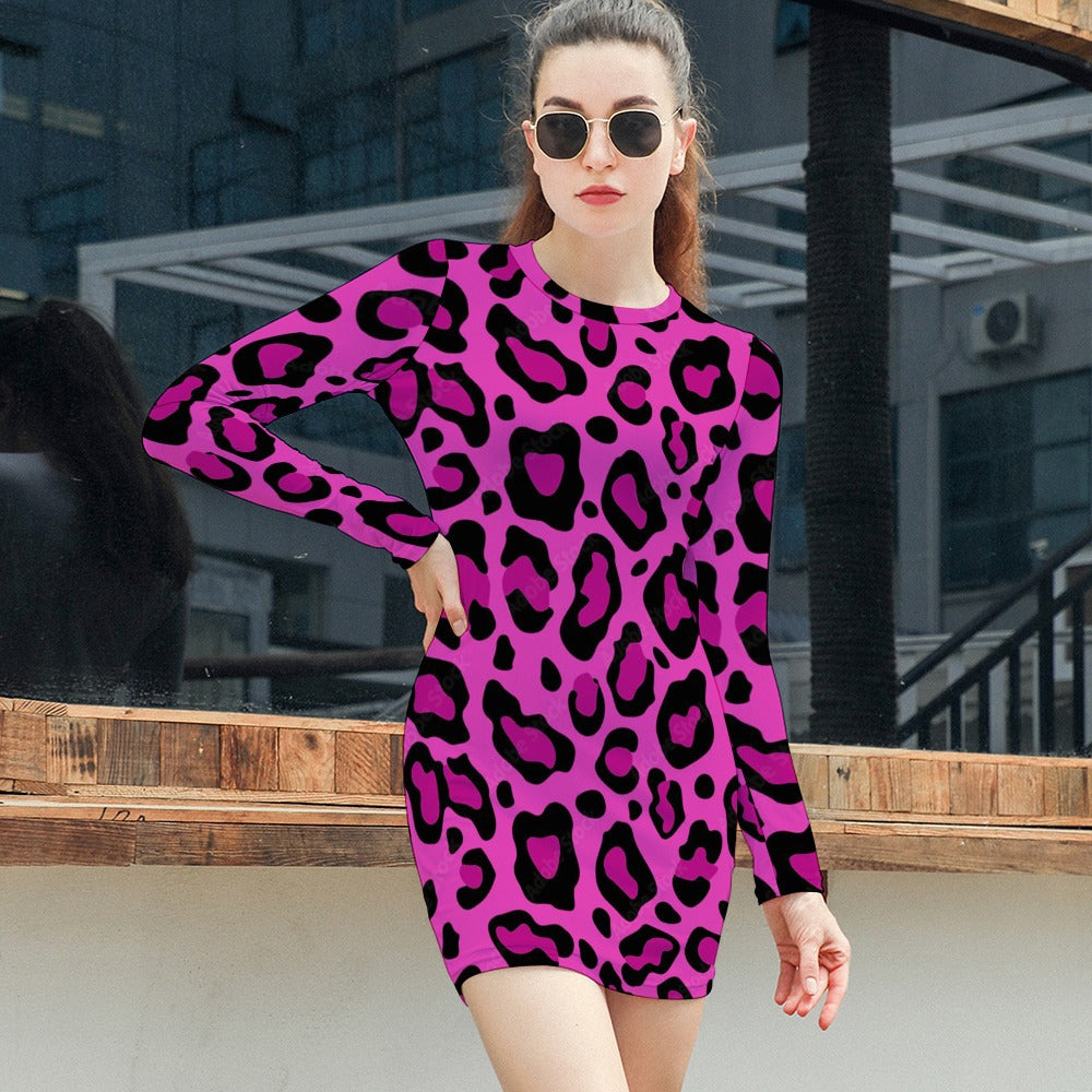 Women's Elegant Long Sleeve Skinny Dress