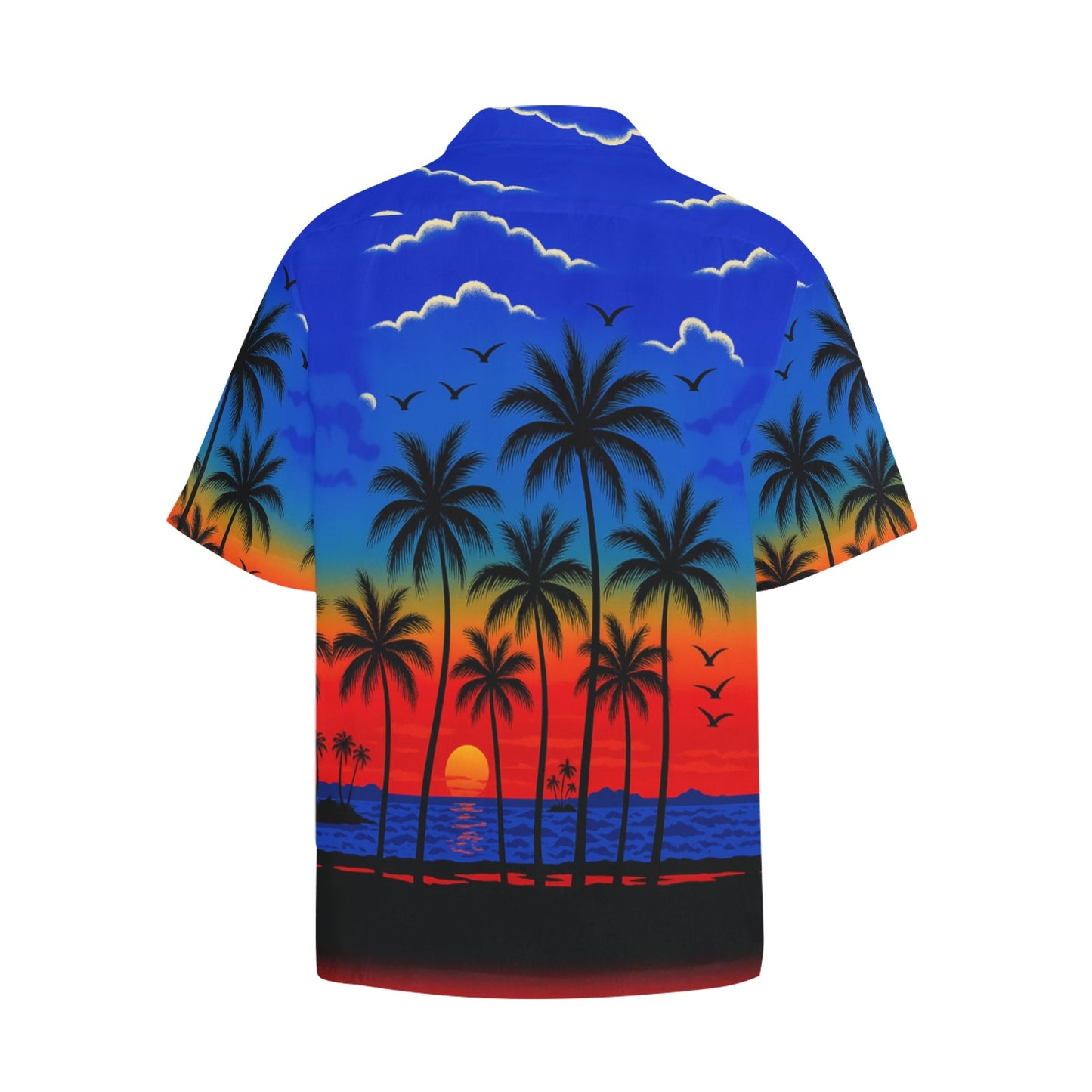 Men's Hawaiian Shirt With Chest Pocket