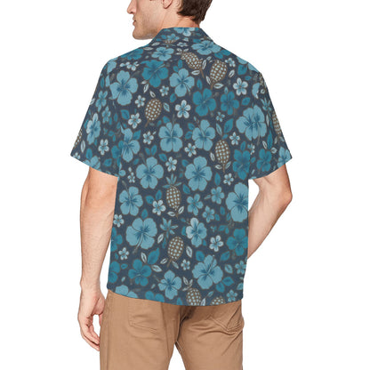 Men's Hawaiian Shirt With Chest Pocket