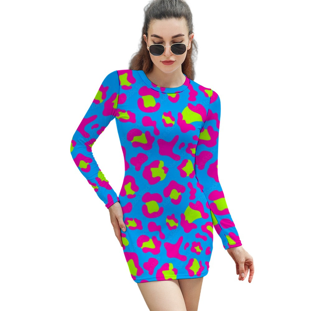 Women's Elegant Long Sleeve Skinny Dress