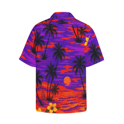 Men's Hawaiian Shirt With Chest Pocket