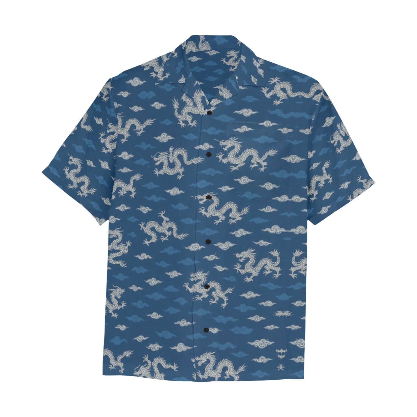 Men's Hawaiian Shirt With Chest Pocket
