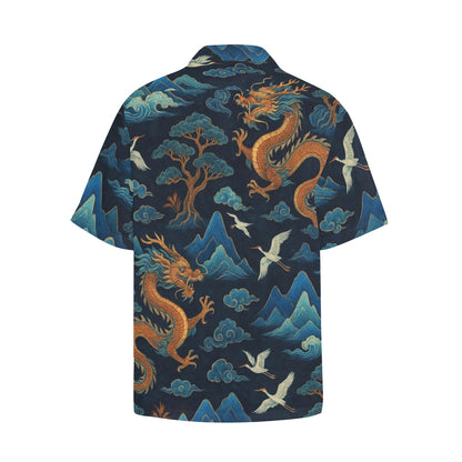 Men's Hawaiian Shirt With Chest Pocket