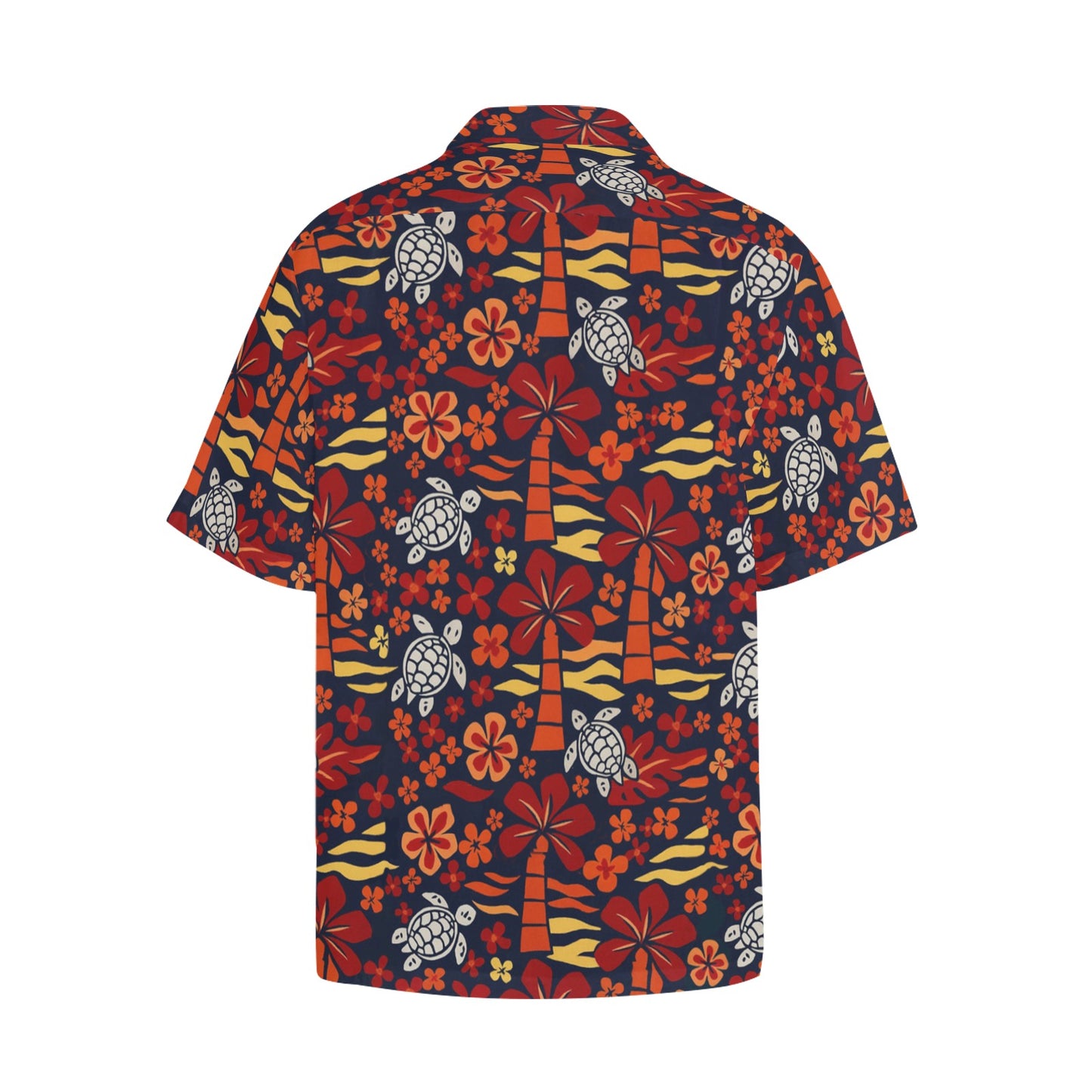 Men's Hawaiian Shirt With Chest Pocket