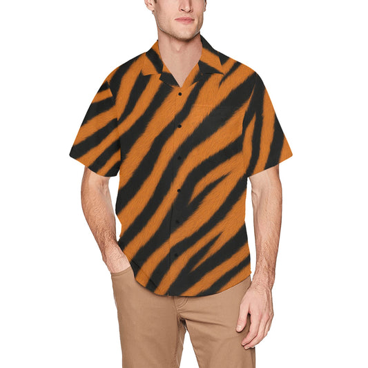Men's Hawaiian Shirt With Chest Pocket