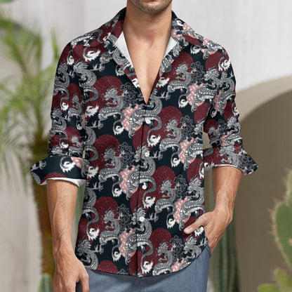 Casual One Pocket Long Sleeve Shirt