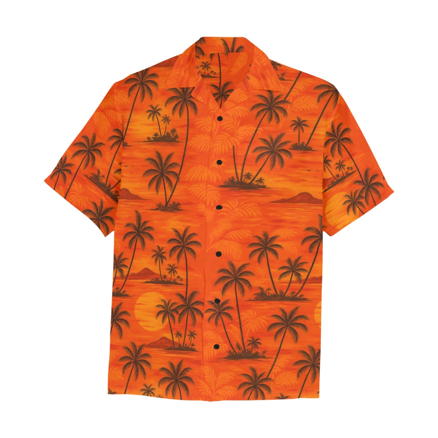 Men's Hawaiian Shirt With Chest Pocket