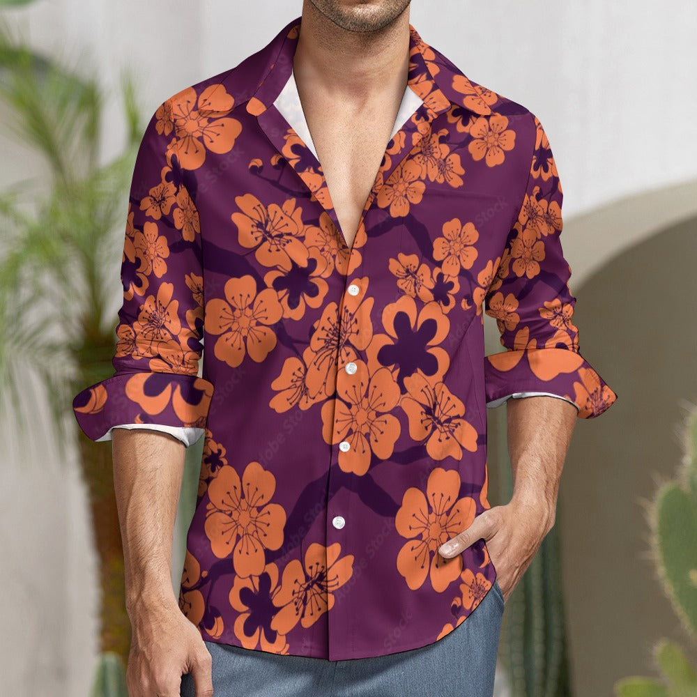Casual One Pocket Long Sleeve Shirt