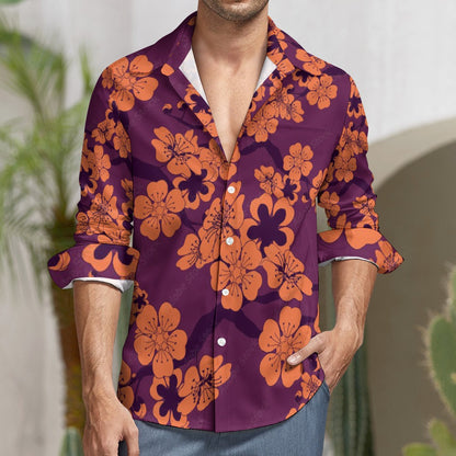Casual One Pocket Long Sleeve Shirt