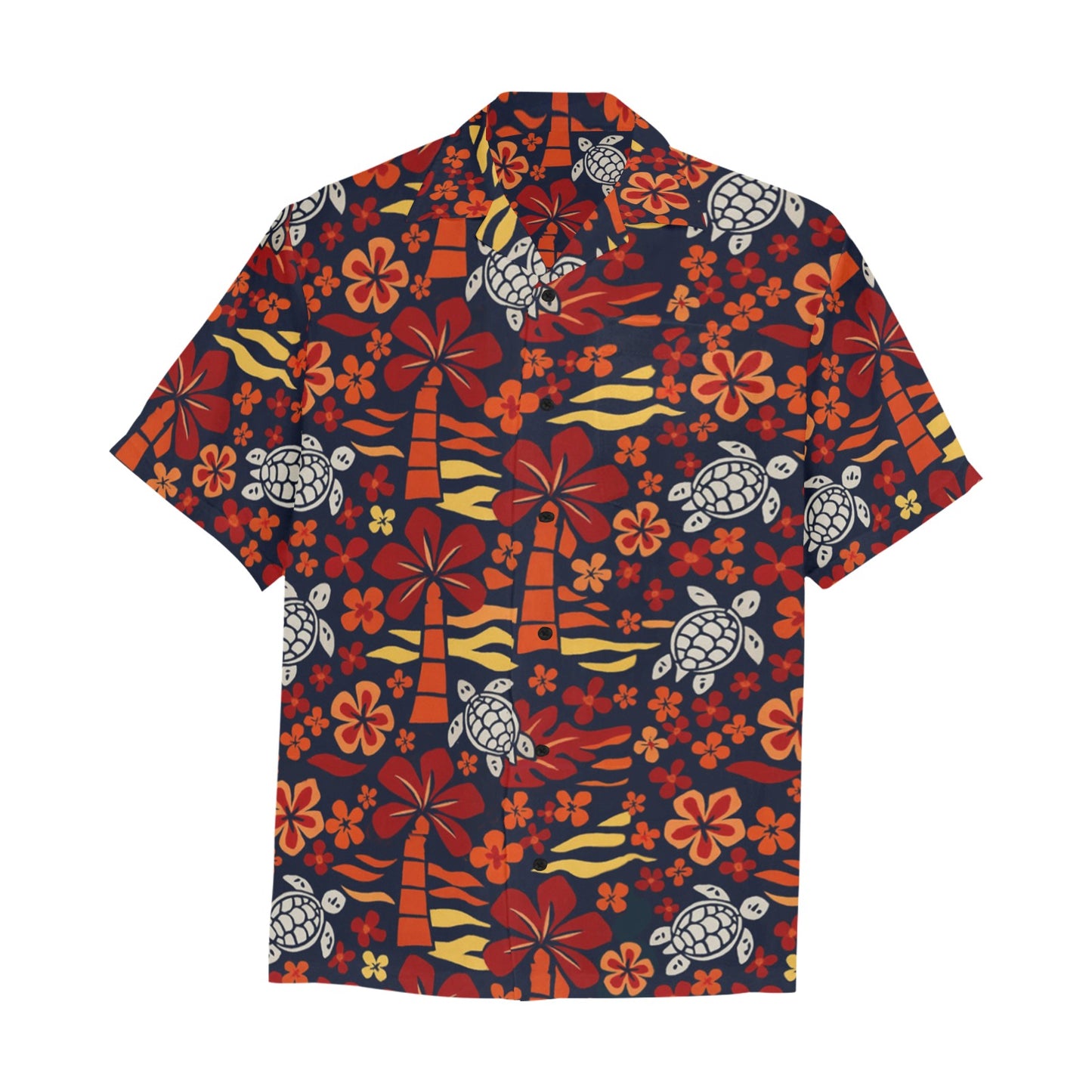 Men's Hawaiian Shirt With Chest Pocket