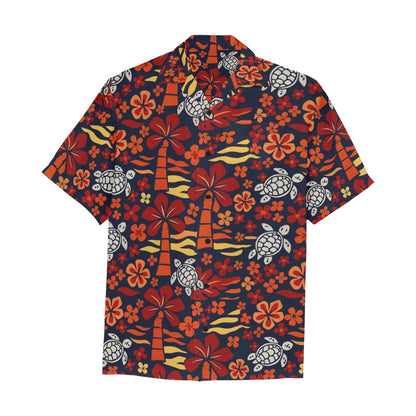 Men's Hawaiian Shirt With Chest Pocket