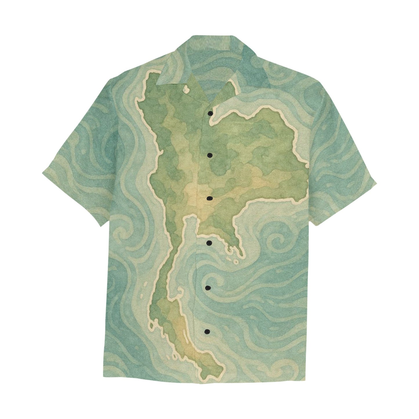 Men's Hawaiian Shirt With Chest Pocket