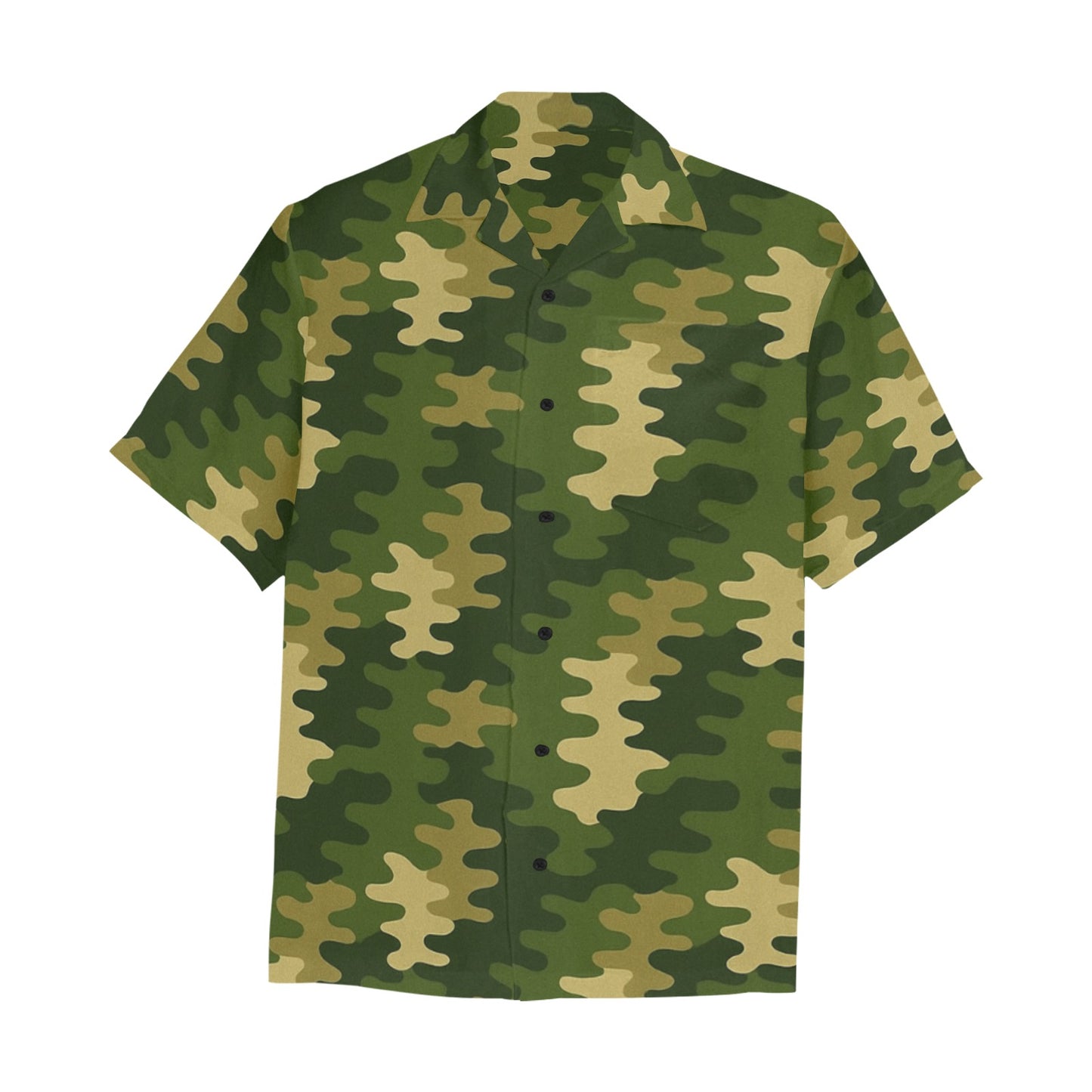 Men's Hawaiian Shirt With Chest Pocket
