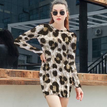 Women's Elegant Long Sleeve Skinny Dress