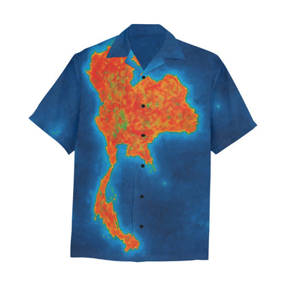 Men's Hawaiian Shirt With Chest Pocket