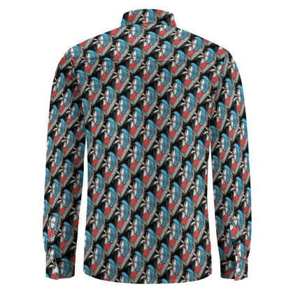 Casual One Pocket Long Sleeve Shirt