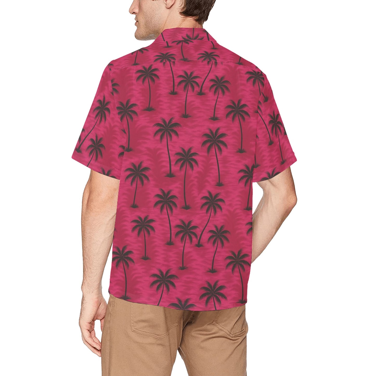 Men's Hawaiian Shirt With Chest Pocket