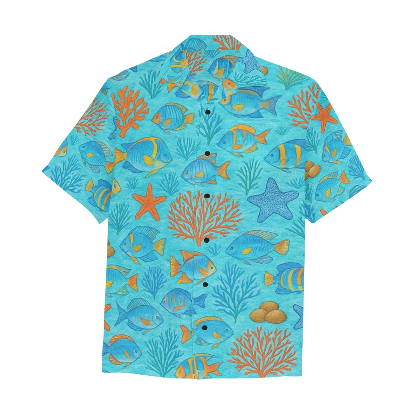 Men's Hawaiian Shirt With Chest Pocket
