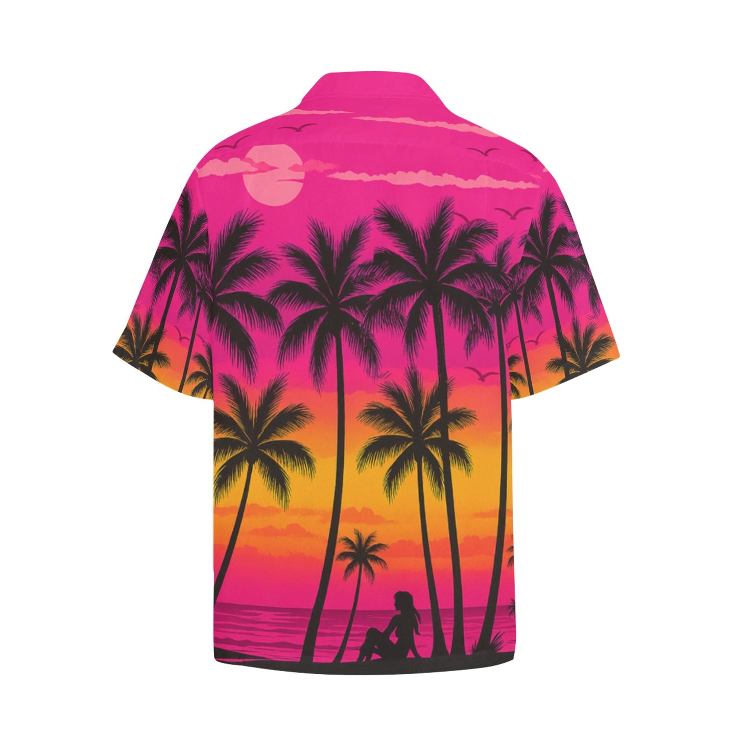 Men's Hawaiian Shirt With Chest Pocket