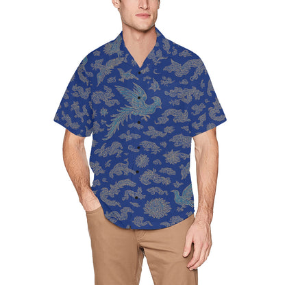 Men's Hawaiian Shirt With Chest Pocket