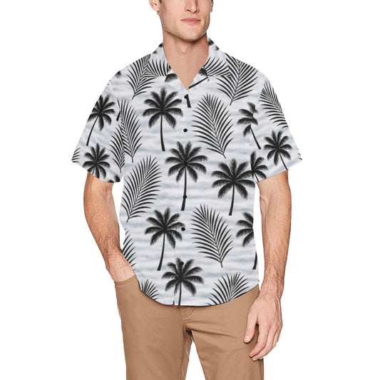 Men's Hawaiian Shirt With Chest Pocket