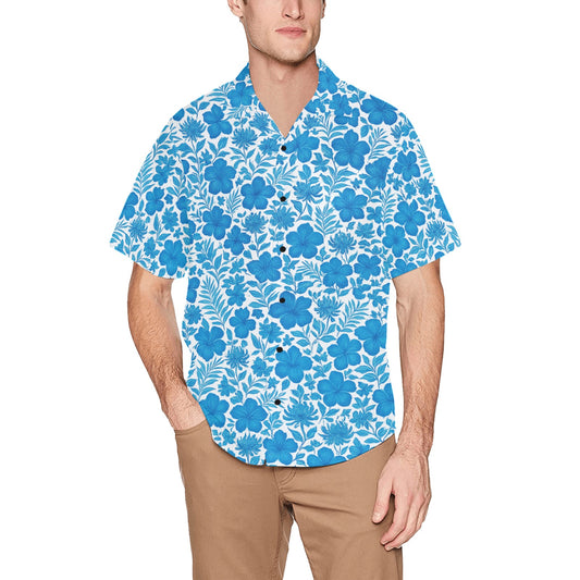Men's Hawaiian Shirt With Chest Pocket