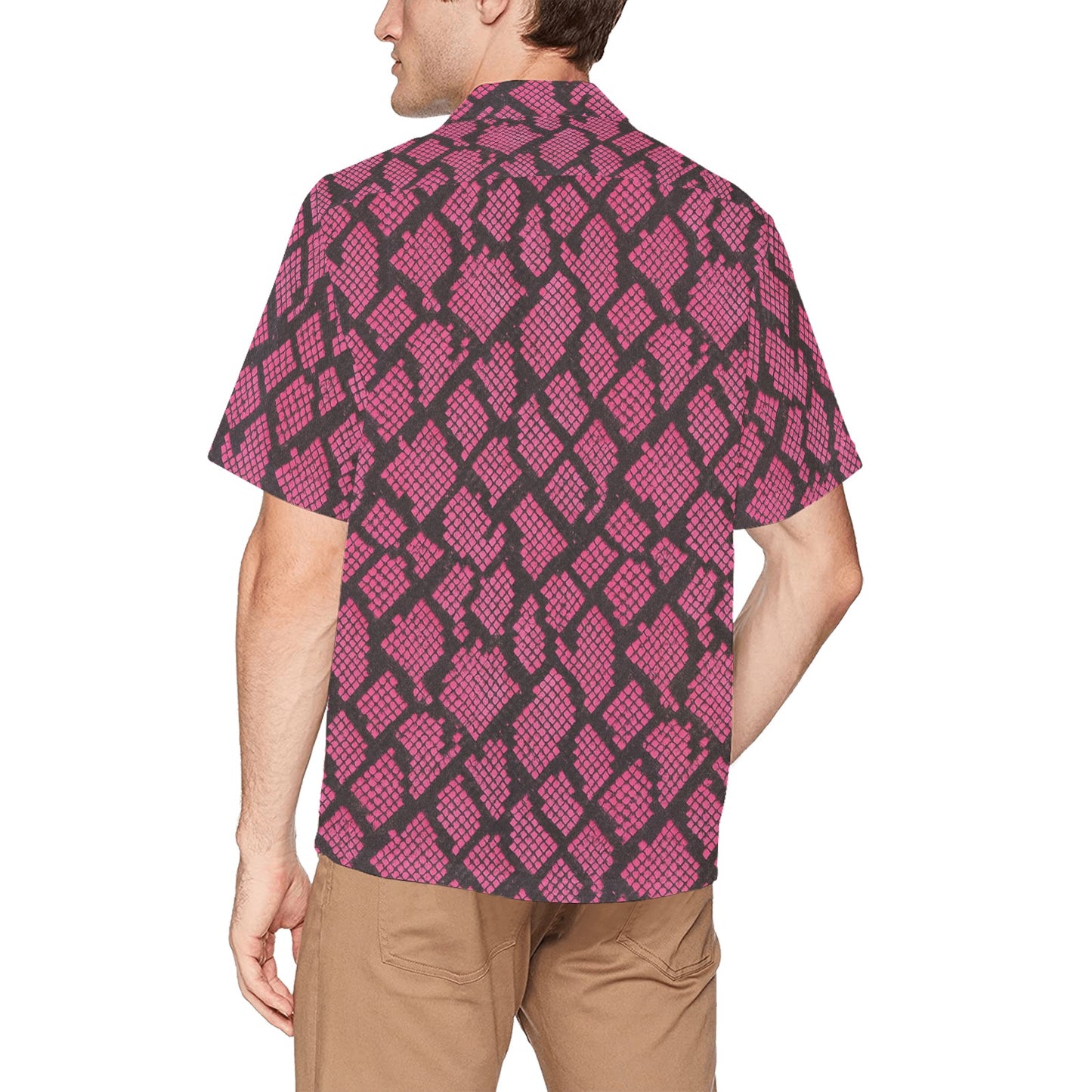 Men's Hawaiian Shirt With Chest Pocket