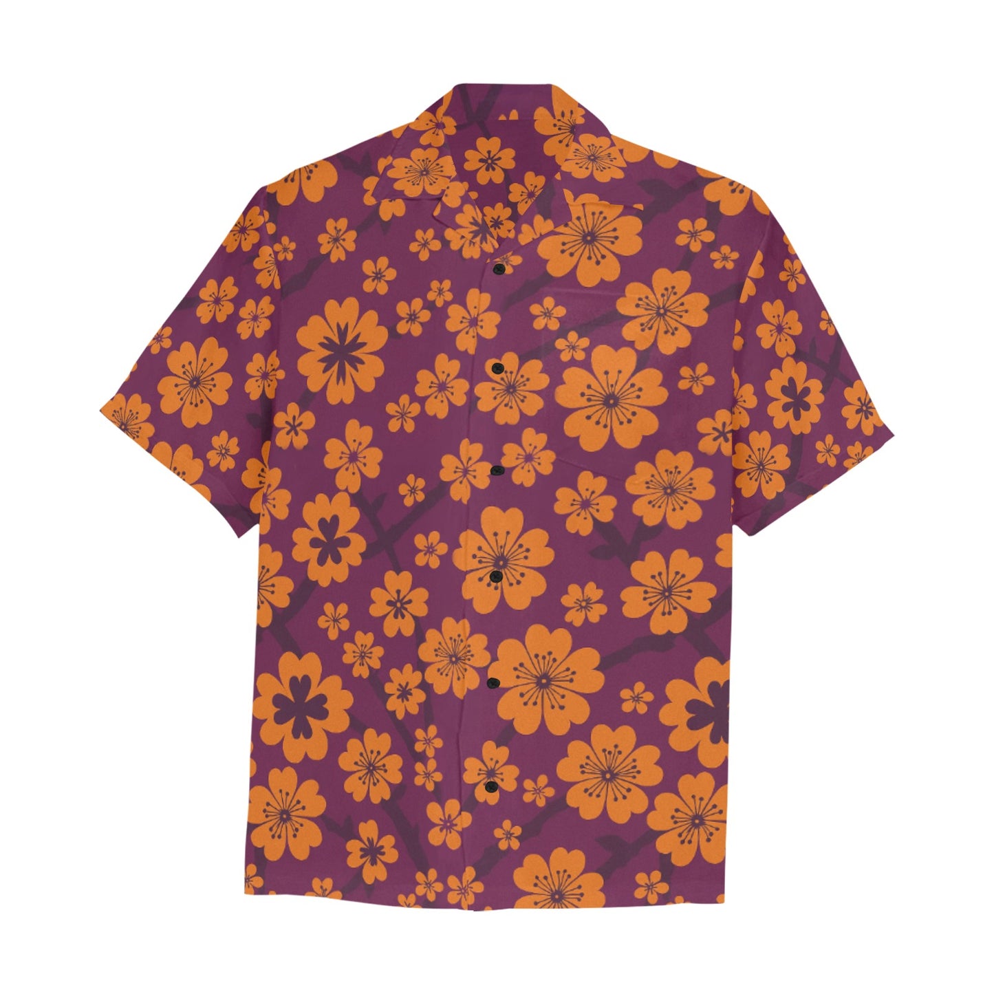 Men's Hawaiian Shirt With Chest Pocket