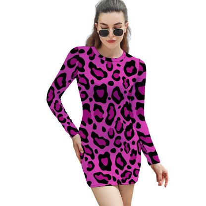 Women's Elegant Long Sleeve Skinny Dress