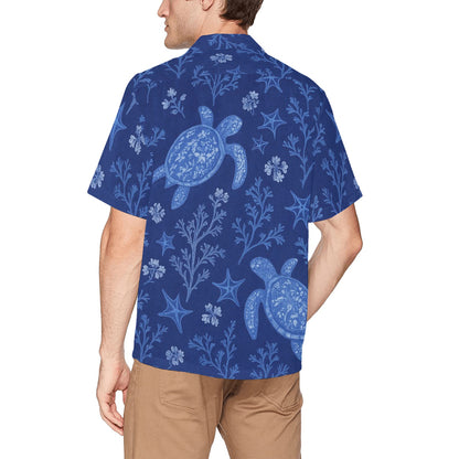 Men's Hawaiian Shirt With Chest Pocket
