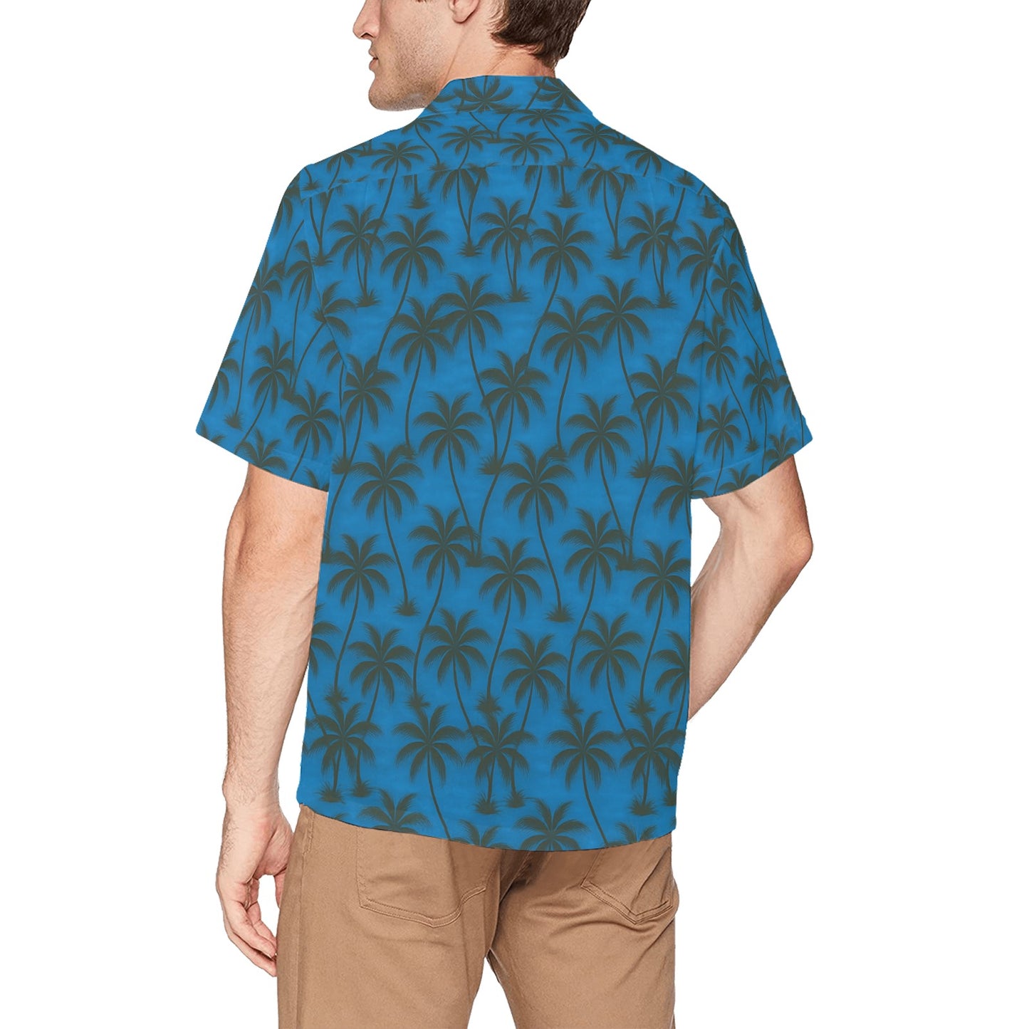 Men's Hawaiian Shirt With Chest Pocket