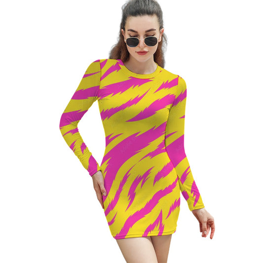 Women's Elegant Long Sleeve Skinny Dress