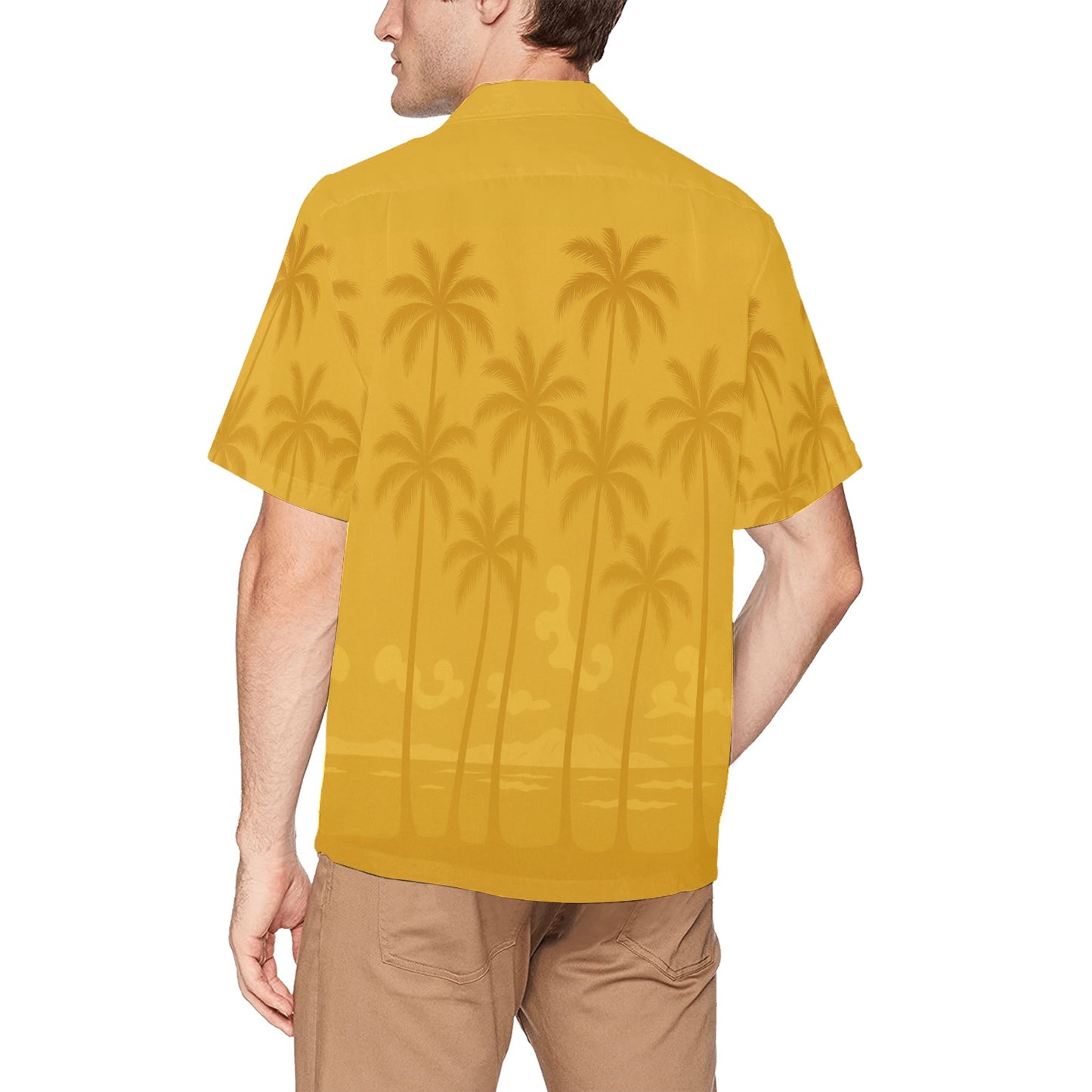 Men's Hawaiian Shirt With Chest Pocket