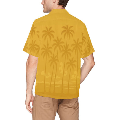 Men's Hawaiian Shirt With Chest Pocket