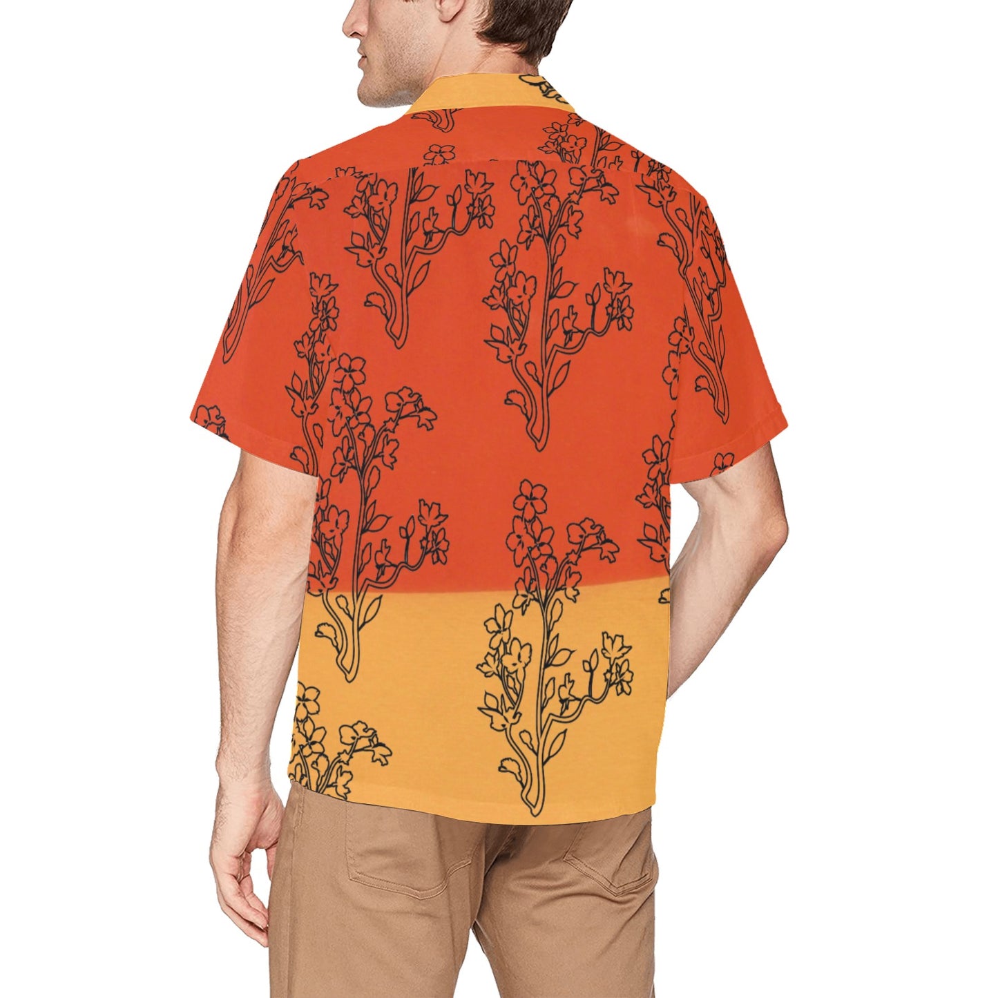 Men's Hawaiian Shirt With Chest Pocket