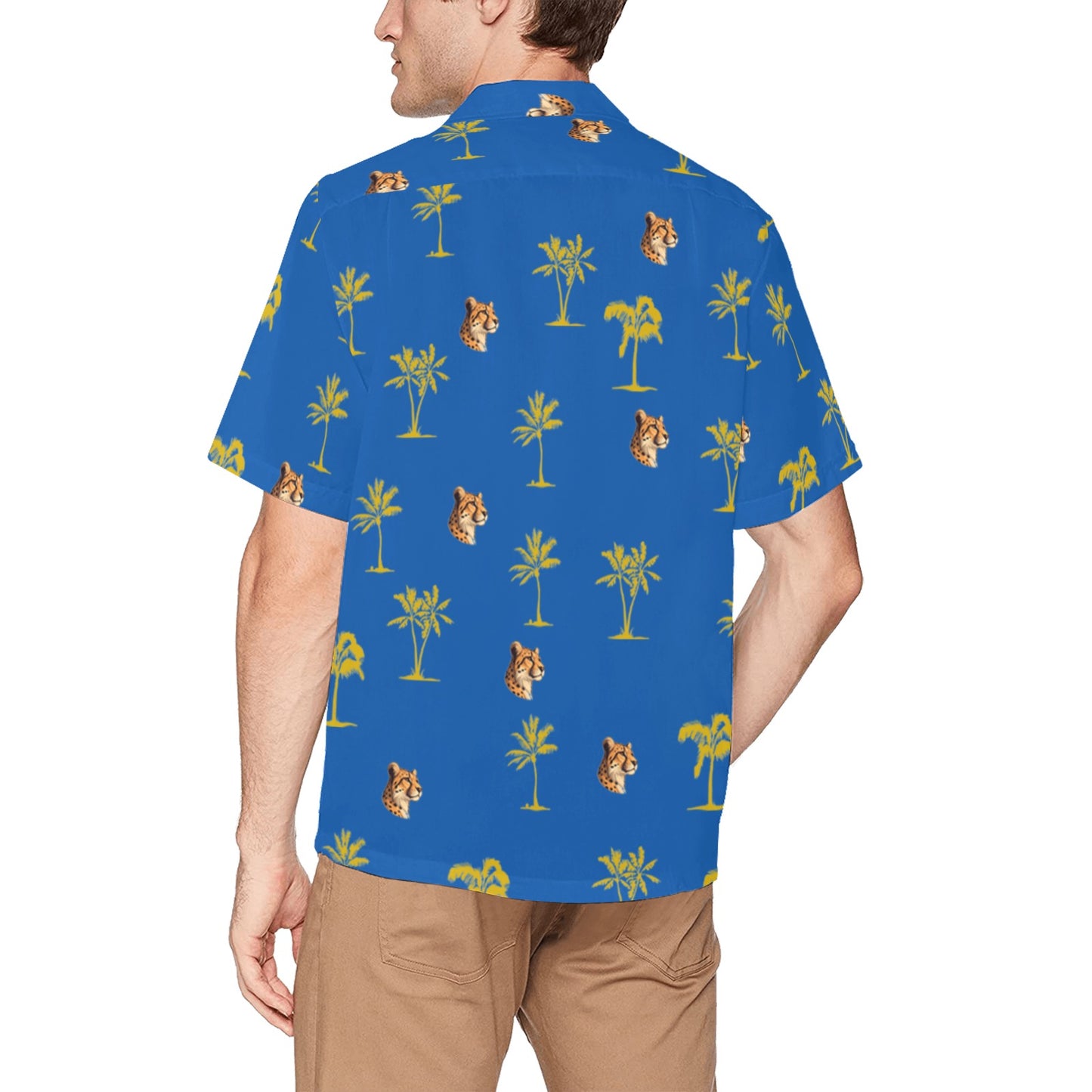 Men's Hawaiian Shirt With Chest Pocket