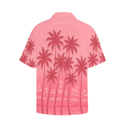 Men's Hawaiian Shirt With Chest Pocket