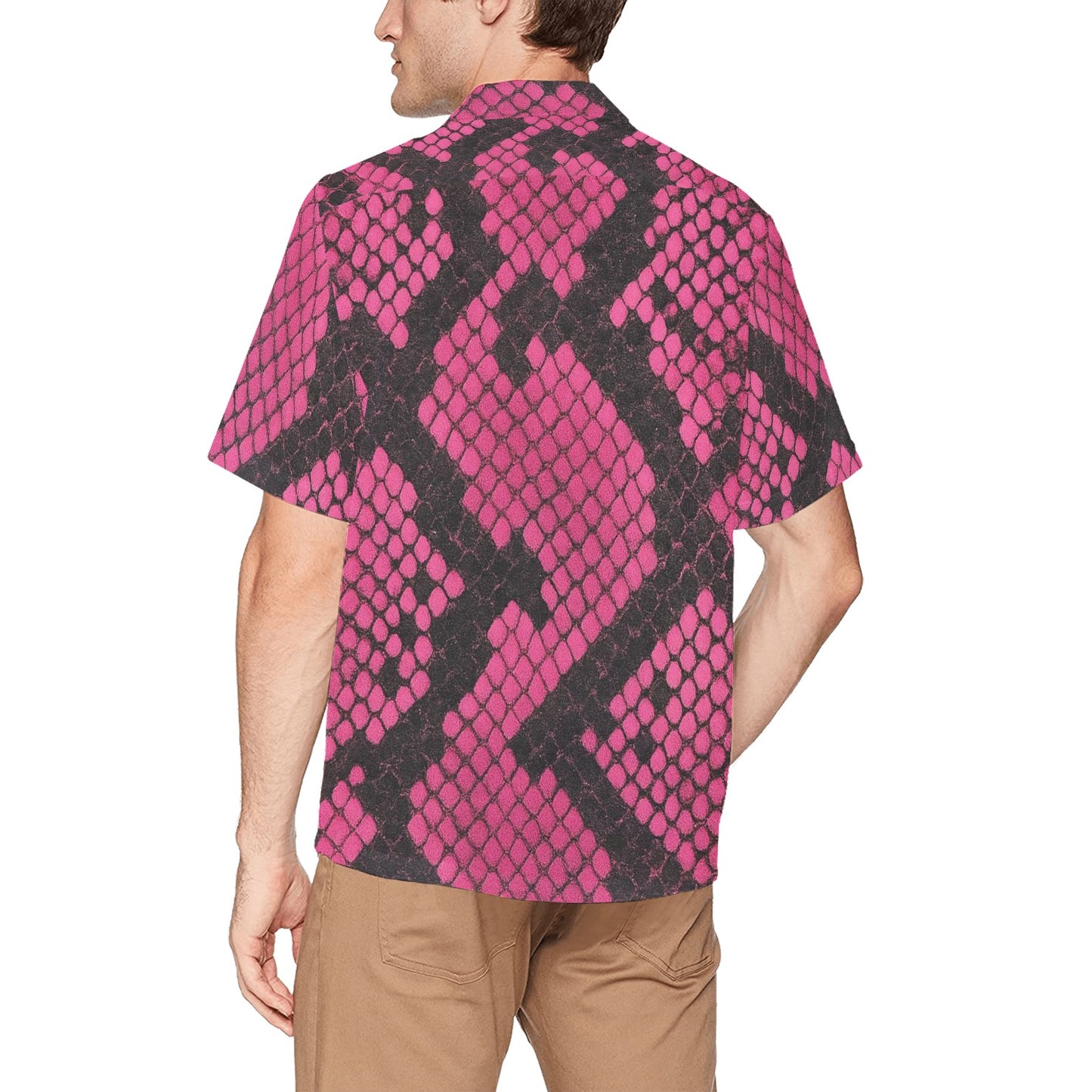 Men's Hawaiian Shirt With Chest Pocket