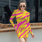 Women's Elegant Long Sleeve Skinny Dress